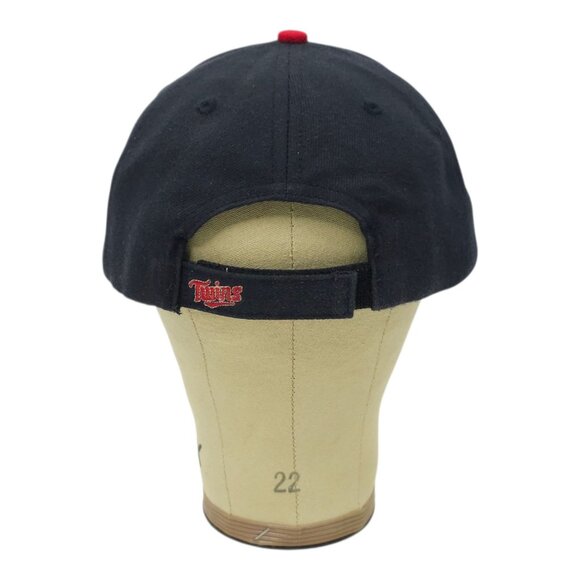 Minnesota Twins Hat Strapback Cap Embroidered Logo Baseball MLB Navy Wool Blend - Picture 4 of 14